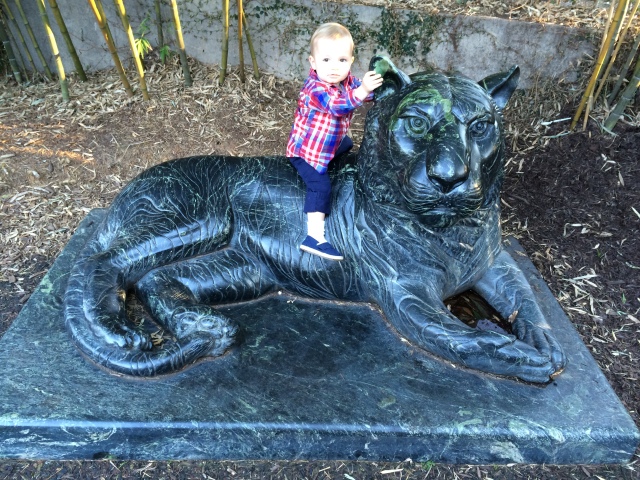 Riding the tiger.